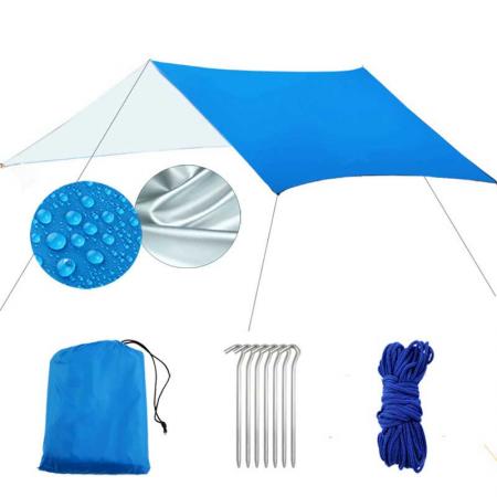 bærbar vanntett camping presenning ly solskjerm regn fly telt presenning
 