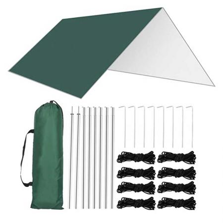 lettvekts nylon fallskjerm bærbar utendørs camping sovehengekøye med myggnetting og regnflue
 