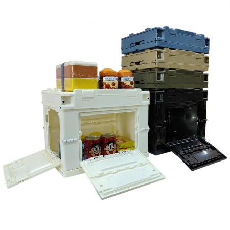 holdbar plastoppbevaringsboks værtett oppbevaringsboks for bagasjeoppbevaring sammenleggbar oppbevaringsboks
 