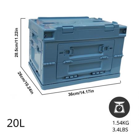 holdbar plastoppbevaringsboks værtett oppbevaringsboks for bagasjeoppbevaring sammenleggbar oppbevaringsboks
 