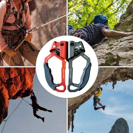 høykvalitets utendørs fjellklatring trearborist klatring rappellering utstyre hand ascender for 8-12MM tau
 