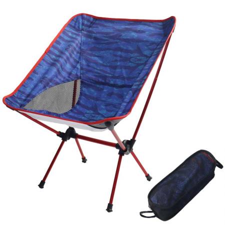 Lett bakkestol i aluminium, strandstol, campingstol 
