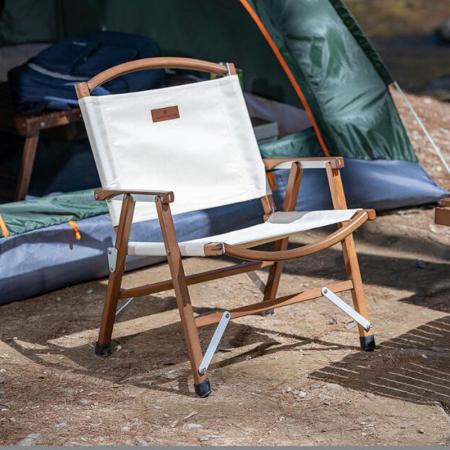 Leverandør Utemøbler Tre Sammenleggbar Campingstol Utehagestol 