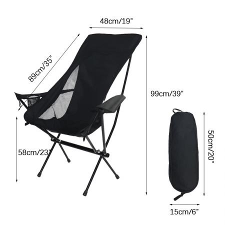 Utendørs strand sammenleggbar lett campingstol 