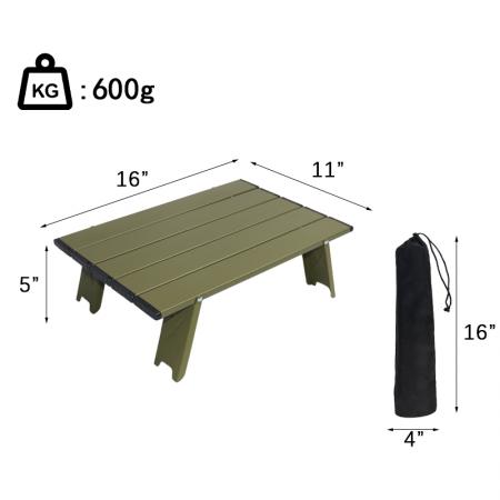 Sammenleggbart piknikbord Utebord Bærbart sammenleggbart lettvektsbord for piknik 