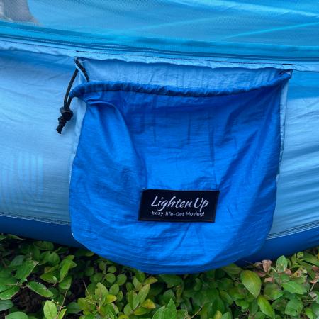 Campinghengekøye med stålstativ Justerbar hengekøye for to personer
 