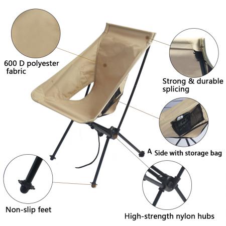 Kina Factory Engros sammenleggbar stol Topp tilpasset utendørs sammenleggbar stol 