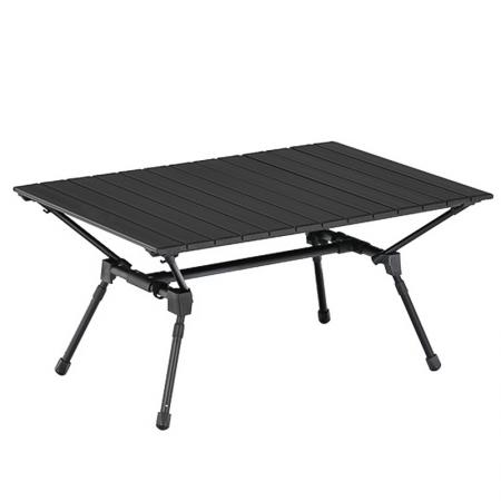 Nytt design Ultralett aluminium sammenleggbart campingbord OEM ODM sammenleggbart piknikbord Høydejusterbart sammenleggbart campingbord 