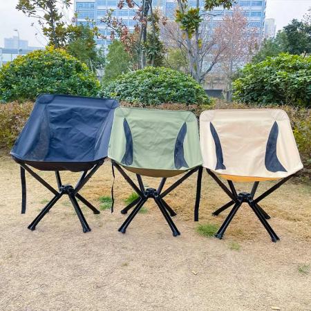 Kraftig campingstol Sammenleggbar lett stol i flaskestørrelse for utendørscamping Settes opp på 5 sekunder 
