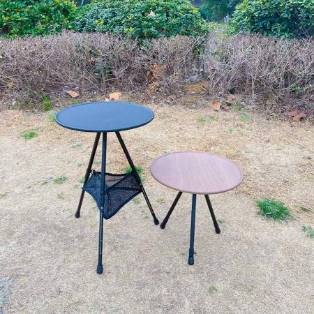 Camping rundt bord sammenleggbart utendørs bærbart sammenleggbart piknikbord Høyde 35-53,5 cm 