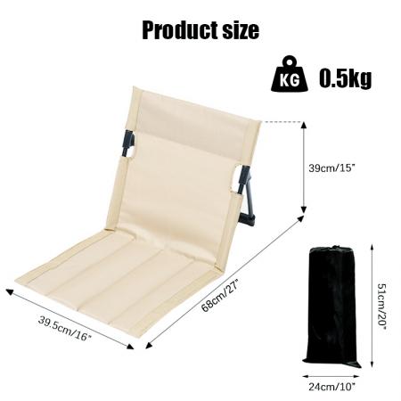 Lazy campingstol Ultralett turstol OEM stol for Outdoor Camp Enkel å sette opp 