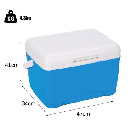 Engros 28L Camping Ice Box Bærbar Camp Cooler Box for Outdoor Picnic Travel 