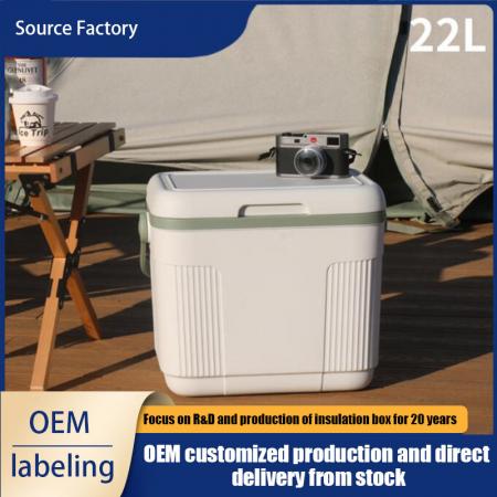 Outdoor Professional Ice Chest Cooler Box Containers Bærbar Camping Cooler Box 22L 