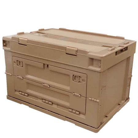 sammenleggbar oppbevaringsboks 28 liters kasse med lokk
 