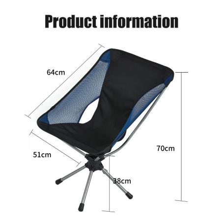 hot-salg svingstol camping sammenleggbar stol utendørs camping stol med bæreveske 