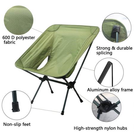 aluminium sammenleggbar stol bærbar campingstol sammenleggbar strandstol utendørs lett for fiske 