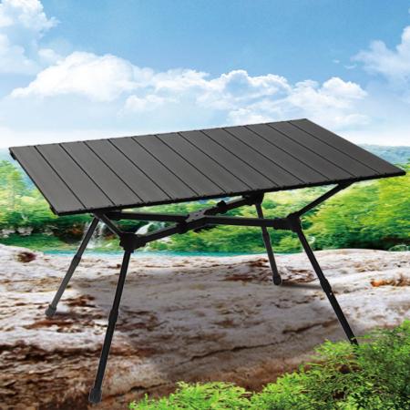 2023 Nytt bærbart sammenleggbart campingbord Sammenleggbart utendørs piknikstrandbord i aluminium med stabil X-bar 