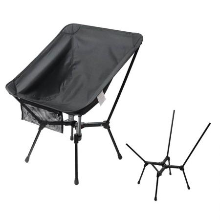 Egendefinert LOGO aluminium utendørs leirstol Bærbar strand sammenleggbar piknikstol med X Type Bar 
