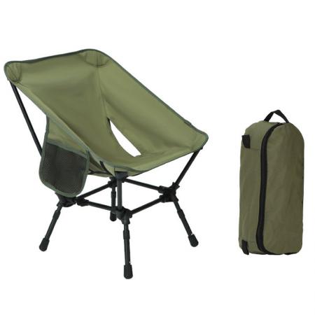 Lett campingstol Aluminium sammenleggbar utendørs stol Bulk kompakte slitesterke stoler til salgs 