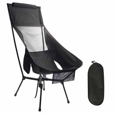 Høy ryggsekk Camping Folidng stol Fiske Outdoor Stol Strandstoler for voksne 