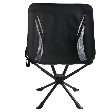 Ny ankomst Camping Swing Stol Metal Outdoor Stol Bærbare sammenleggbare stoler 360-graders svingbare sammenleggbare stoler
         