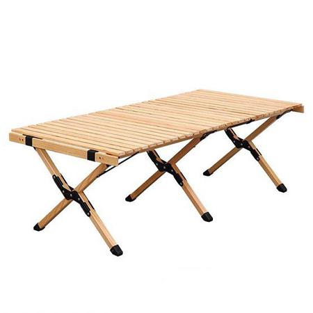 sammenleggbart campingbord tre utendørs sammenleggbart piknikbord trebord for leir BBQ piknik fest strand 