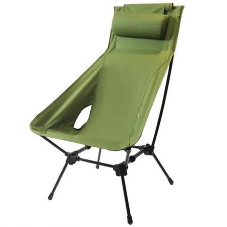 Høy rygg bærbare lettvekts utendørs sammenleggbare stoler i aluminium 