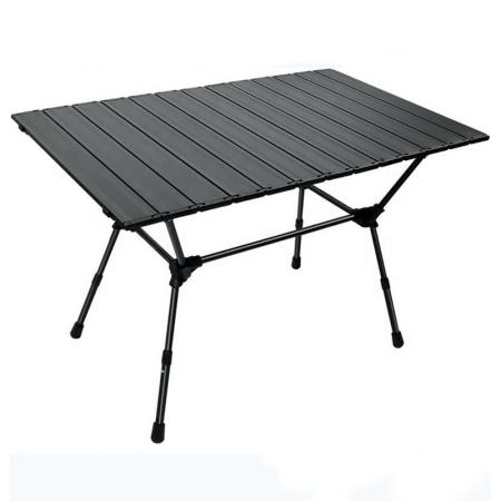 Stort lett camping firkantet sammenleggbart aluminiumsbord med oppbevaringspose 