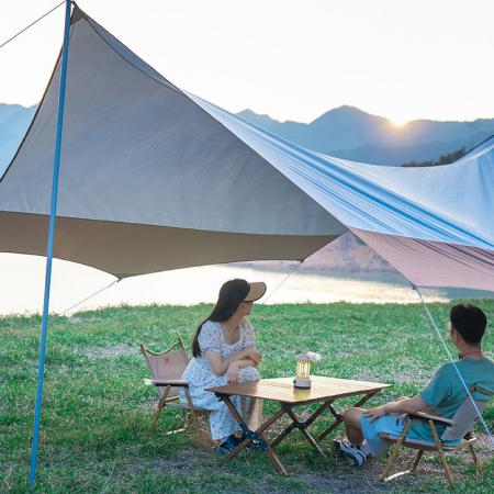 Utendørs Ultralett Lett Oppsett Regnflue Tarp Camp Shelter 