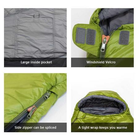 Hot Sale Outdoor 4 Seasons Billig Kaldt Vær Camping Sovepose Engros 