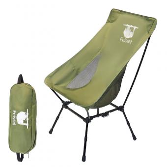 Høy rygg sammenleggbar campingstol
