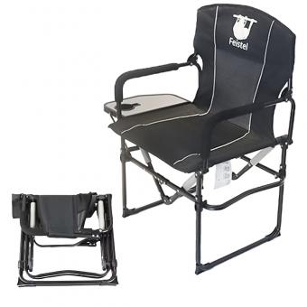 Sammenleggbar campingstol med sidebord
