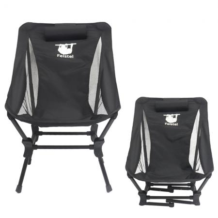 Tilpasset logo hage stol lett aluminium sammenleggbar campingstol