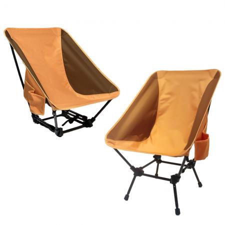 portable camping chair lightweight folding beach chair with side pockets 
