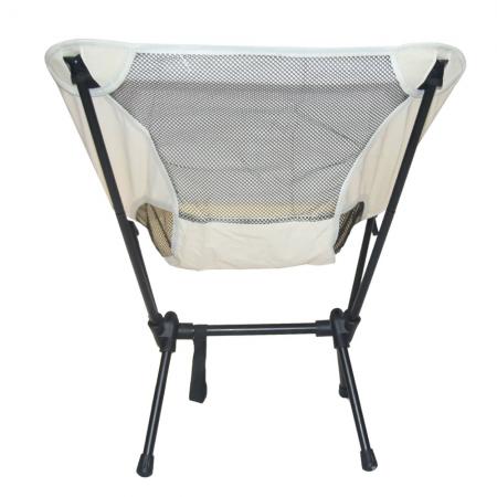 Tilpasset lettvektsmetalljern sammenleggbar stol utendørs campingmånestol 