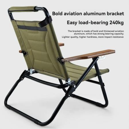 new outdoor portable travel backpack high back ultralight folding camping moon chair 