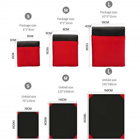 Ripstop Nylon Vanntett Passer i Lomme Lite Lett Kompakt Lommeteppe 