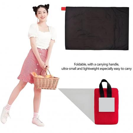 Ripstop Nylon Vanntett Passer i Lomme Lite Lett Kompakt Lommeteppe 