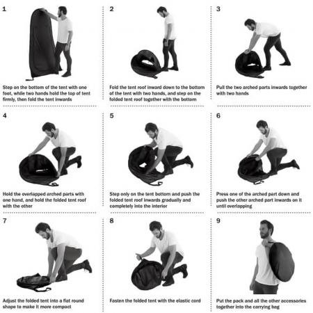 Utendørs camping Bærbart popup-dusjtelt Øyeblikkelig personvern påkledningsstellet toaletttelt