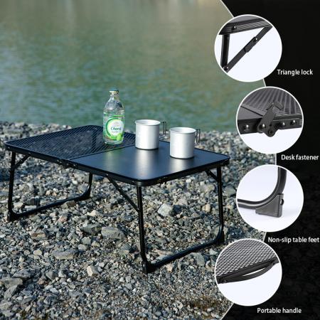 Utendørs hagemøbler ultralett bærbart netting campingbord aluminium IGT sammenleggbart bord 