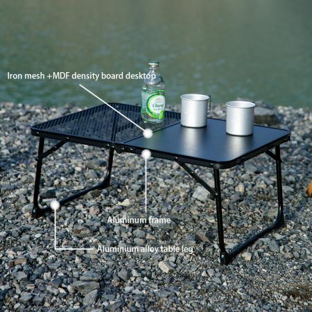 Utendørs hagemøbler ultralett bærbart netting campingbord aluminium IGT sammenleggbart bord 