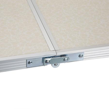 Bærbart campingbord i aluminiumslegering, justerbar høyde, multifunksjonelt utendørs strandgrillbord 