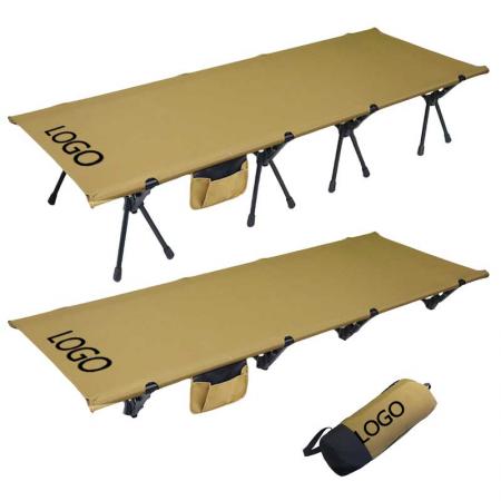 Utendørs ultralett enkelt kompakt bærbar sammenleggbar campingseng 