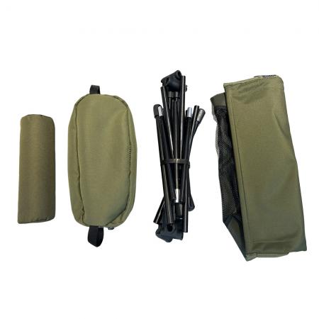 Utendørs pustende utvidet månestol bærbar sammenleggbar parallellstenger høyrygg camping strandstol 