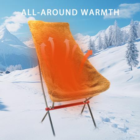 Fleece campingstolvarmer Avtakbart trekk til campingstoltrekk 