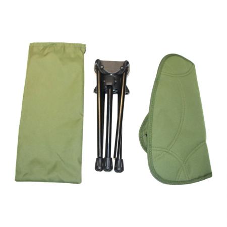 Lett aluminiumslegering metallkrakk Oxford-stoff 360° svingbar utendørs campingkrakk 