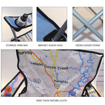 Tilpasset sammenleggbar utendørs lenestol reise fiske hage piknik engros sammenleggbare campingstoler 