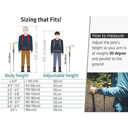 amazon hot selling OEM sammenleggbar ultralett sammenleggbar sammenleggbar sammenleggbar stokk turstaver sammenleggbar 