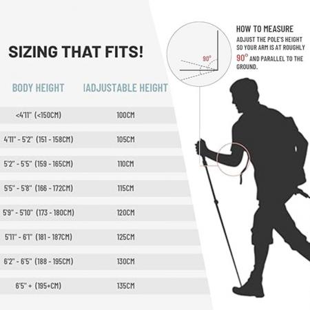 fjellturstaver turstaver med hurtigjusterbare låser 