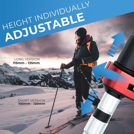 Sammenleggbare lettvekts 7075 turstaver i aluminium med korkgrep for voksne og barn 